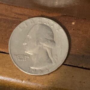 1965 Washington Quarter - Silver Tone Error Coin